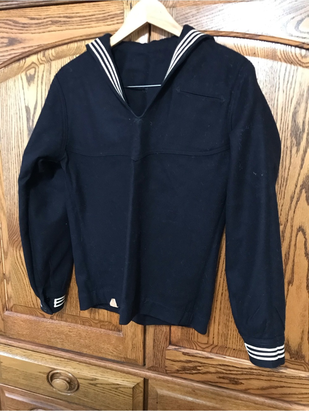 US Navy Wool Crackerjack Navy Jumper Men’s Small vintage